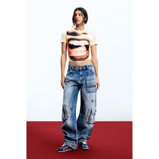 Desigual Jeans Cargo Baggy Fit  