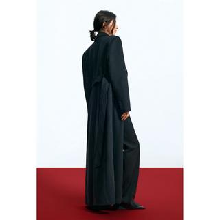 Desigual Lungo Cappotto di Lana con Cintura  