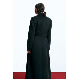 Desigual Lungo Cappotto di Lana con Cintura  