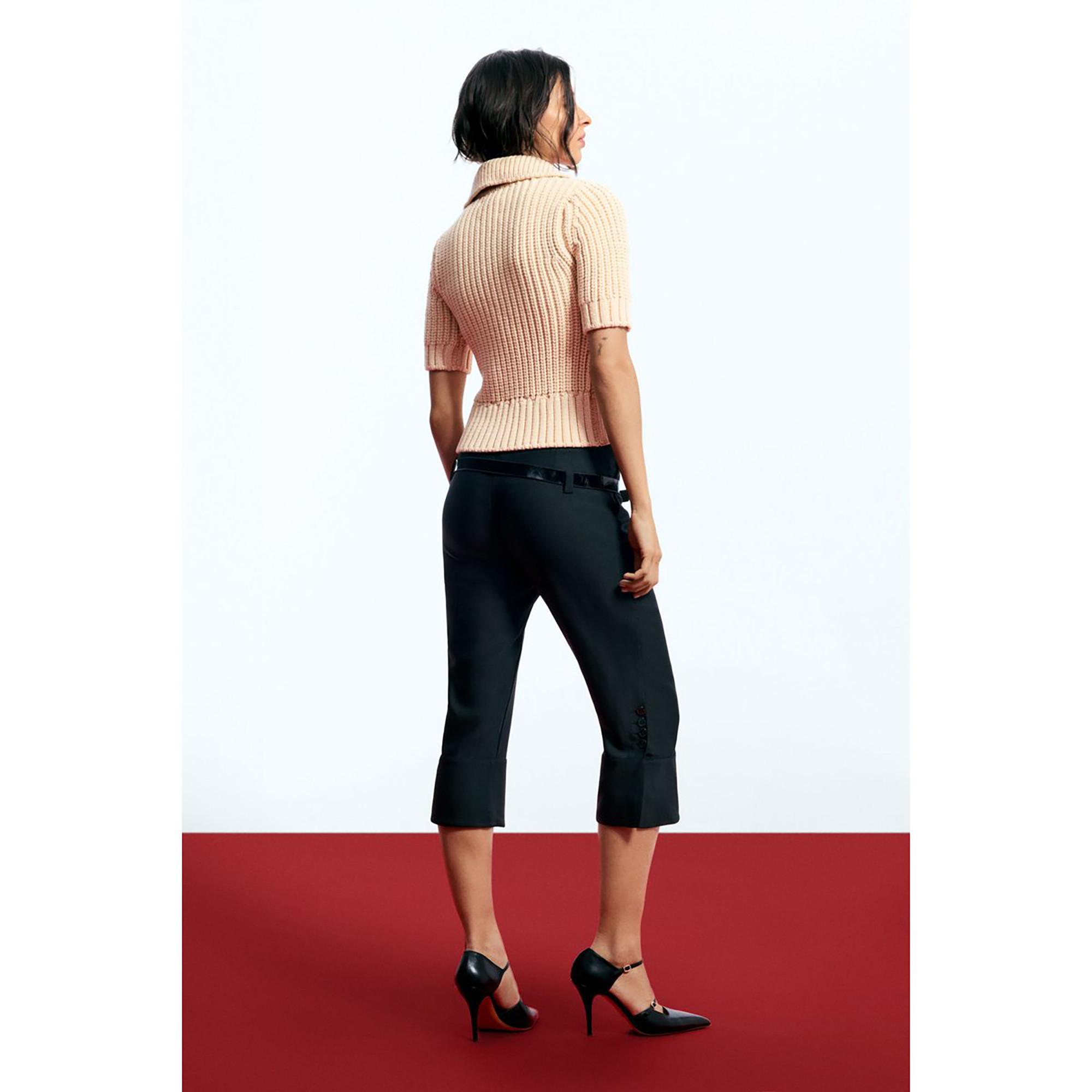 Desigual Maglione a Costine a Maniche Corte  