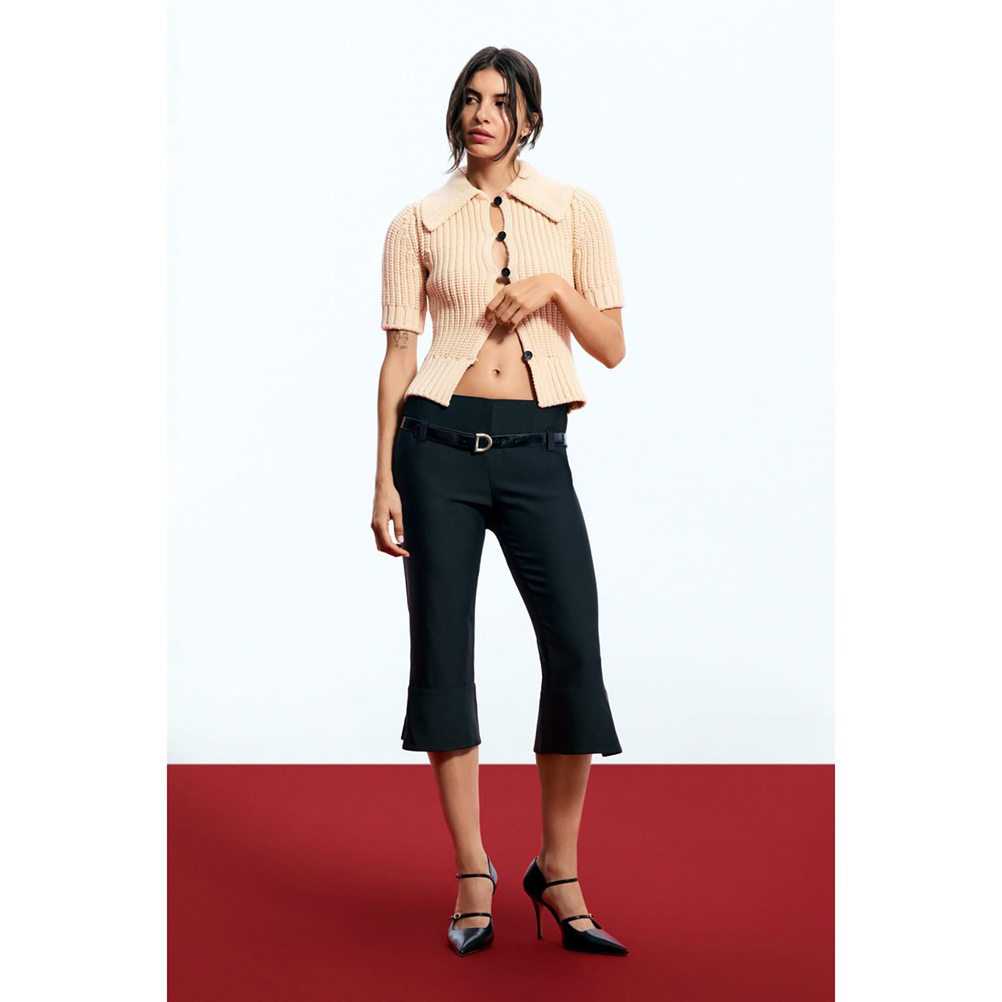 Desigual Maglione a Costine a Maniche Corte  