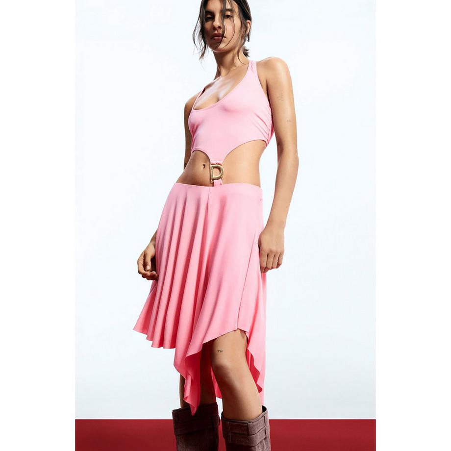 Desigual Robe Halter Neck Découpe  