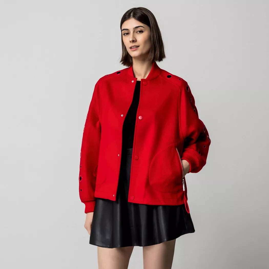 Max & Co - Blouson, für Damen, Rot, Größe XS