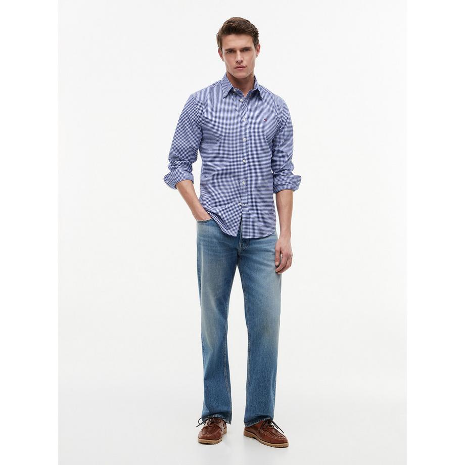 TOMMY HILFIGER Camicia a Quadri Gingham Maniche Lunghe  