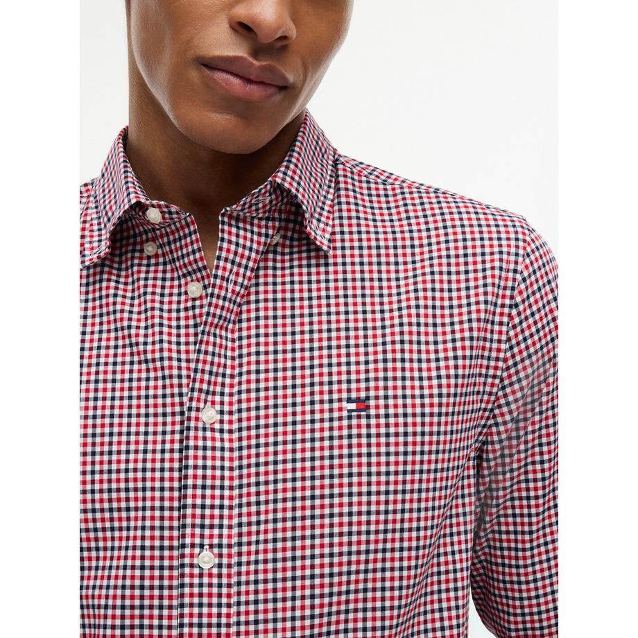 TOMMY HILFIGER Camicia a Quadri Gingham Maniche Lunghe  