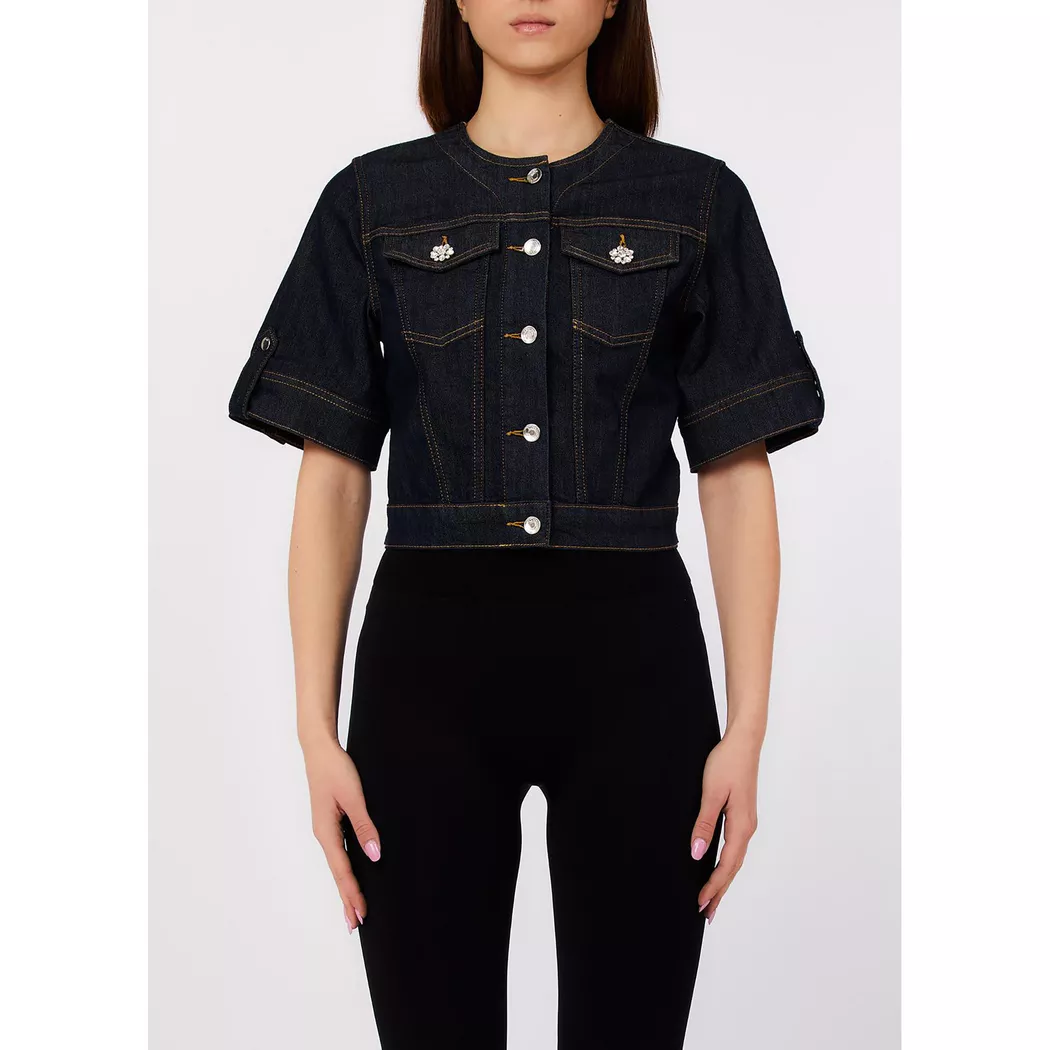 LIU JO - Cardigan, für Damen, Blau Denim, Größe 40CH/46IT