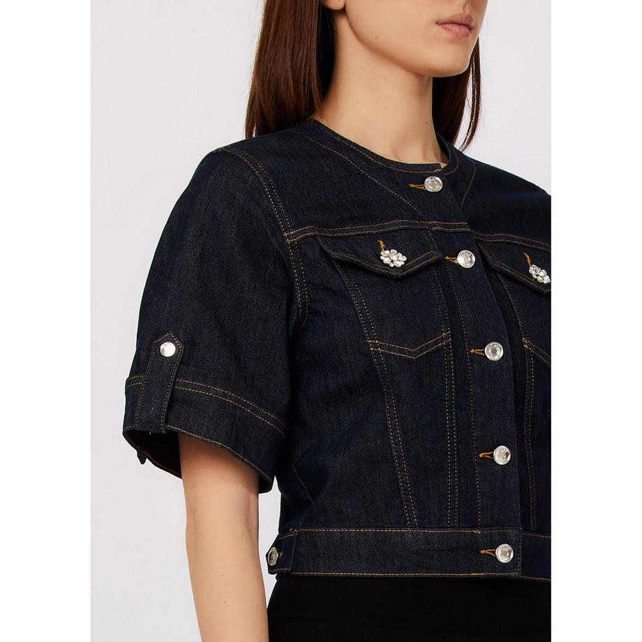 LIU JO Denim Kurzarm Cardigan  