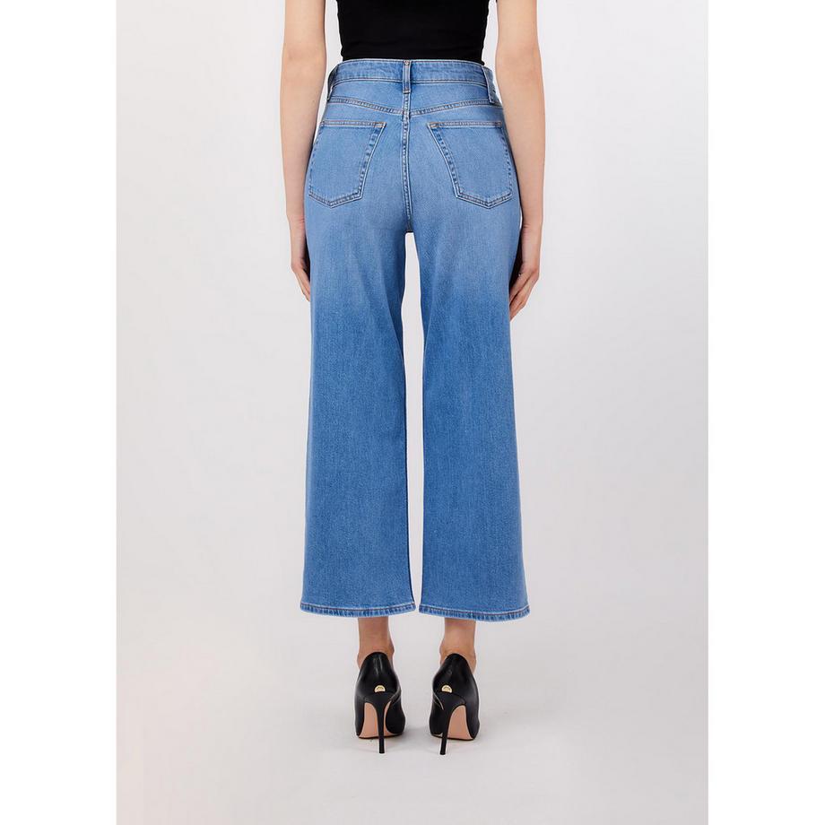 LIU JO Jeans High Rise Relaxed Loose Fit Lunghezza Caviglia  