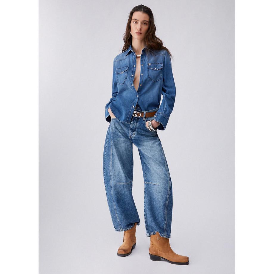 LIU JO Camicia di jeans Regular Fit Maniche Lunghe  