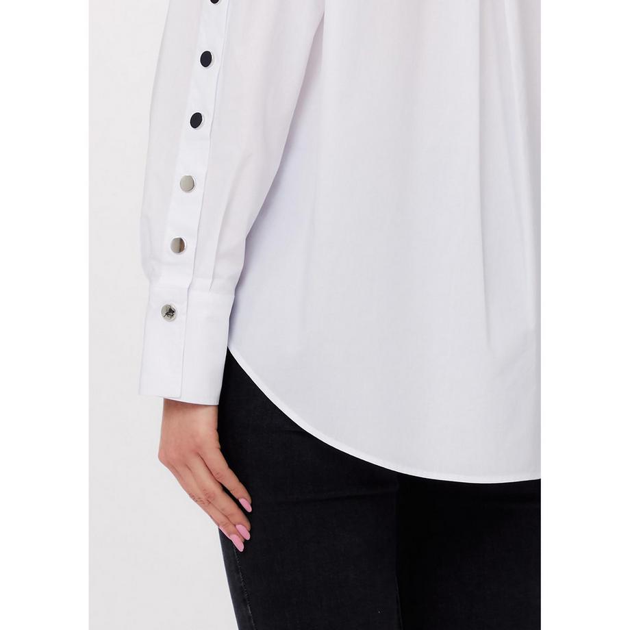 LIU JO Langarmbluse Kentkragen Regular Fit  