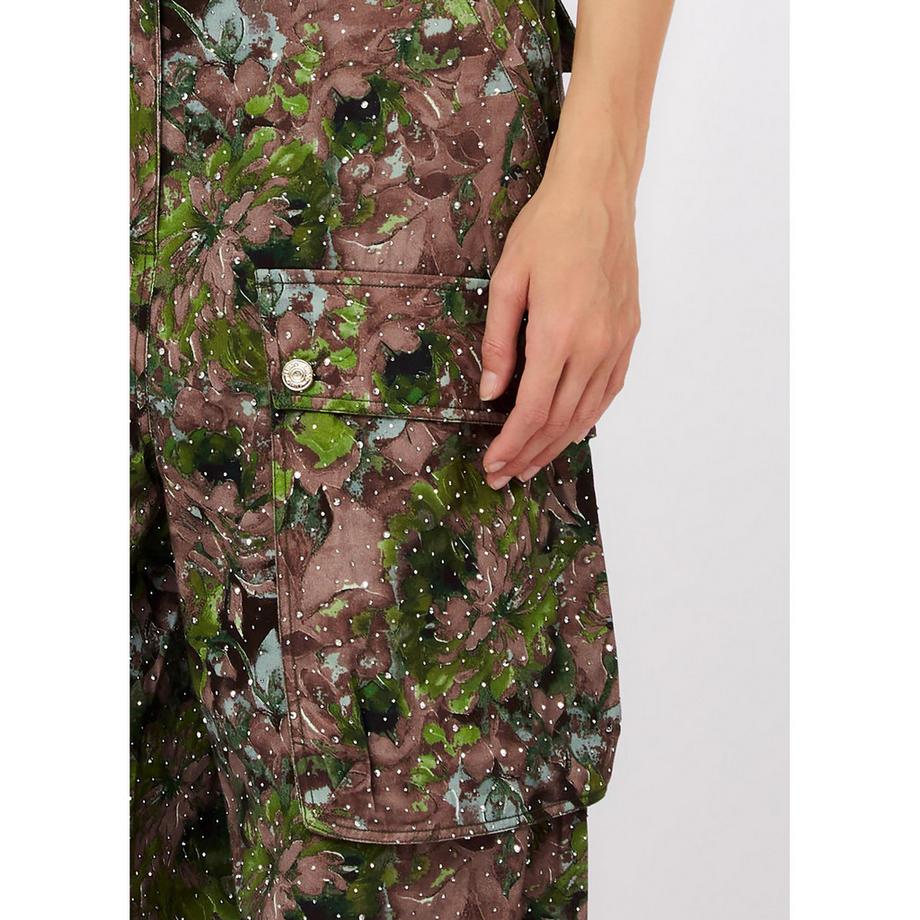 LIU JO Pantalon Cargo à Motif Floral  