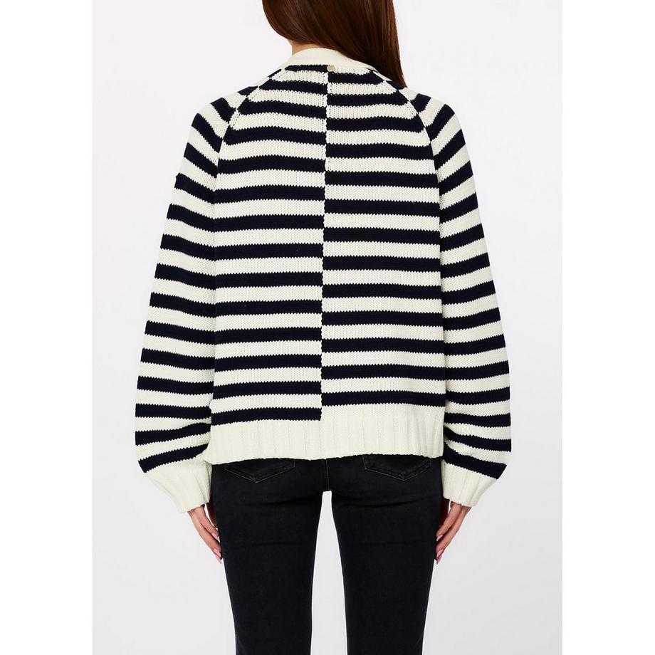 LIU JO Gestreifter Cardigan mit Verzierungen  