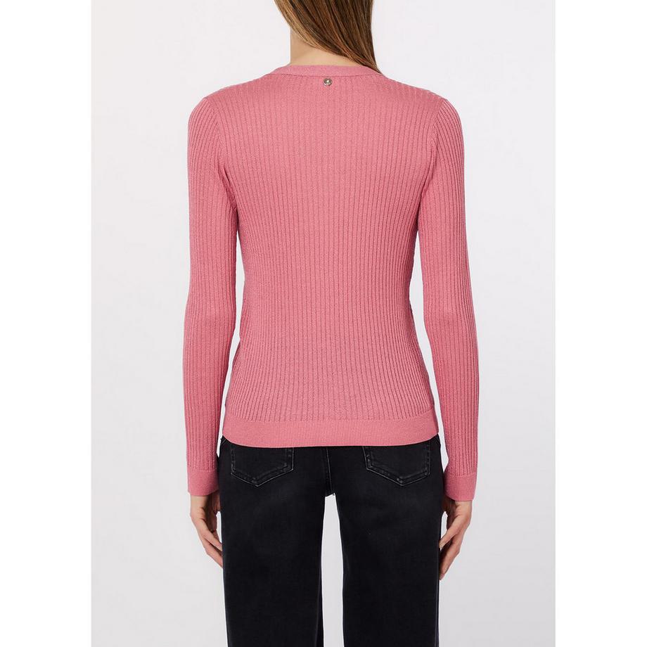 LIU JO Gerippter Strick Regular Fit Cardigan  