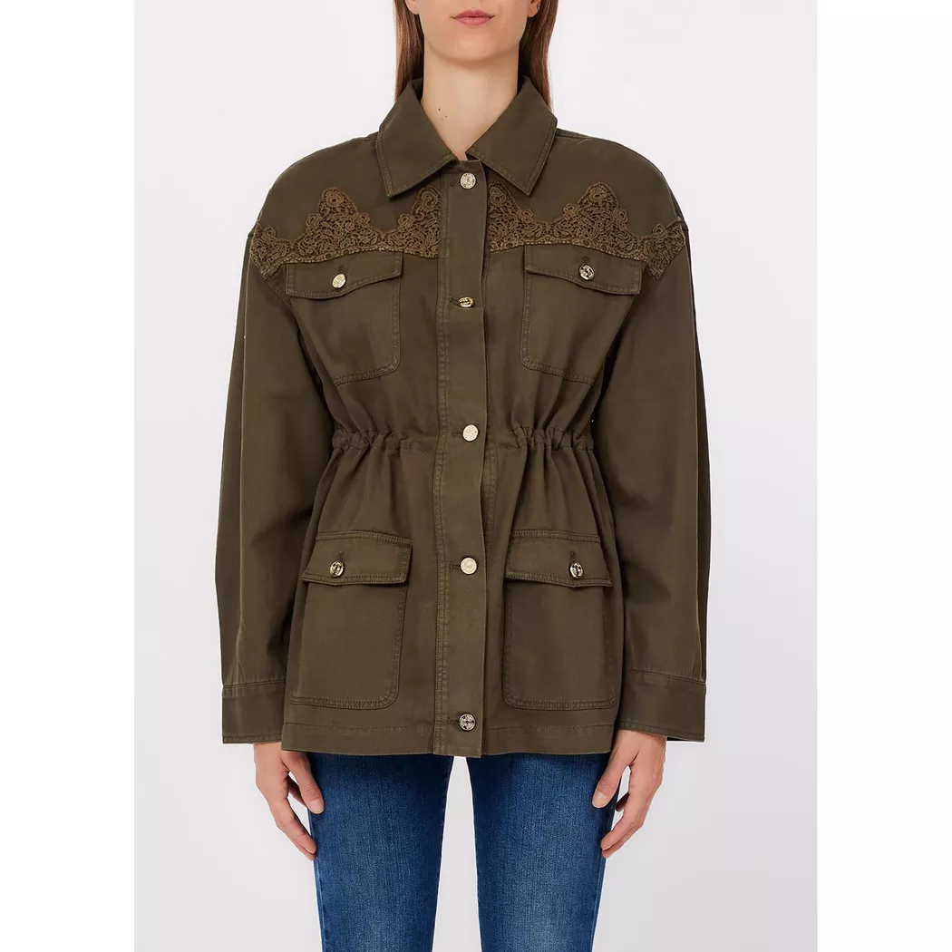LIU JO - Blouson, für Damen, Olivegrün, Größe 40CH/46IT