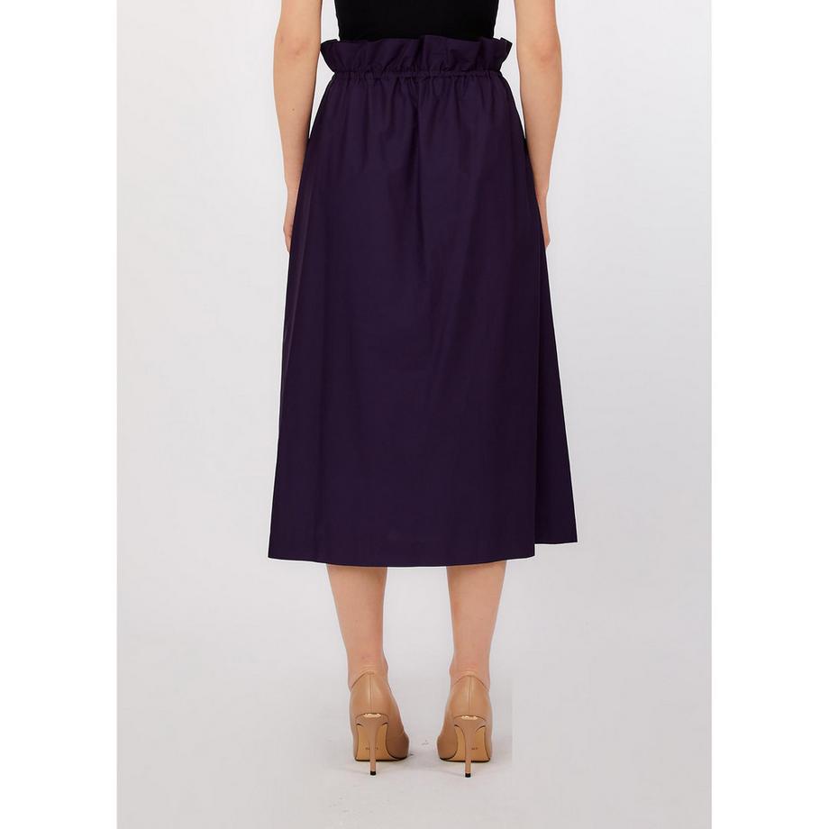 LIU JO Midi Rock mit Kordelzug in der Taille  