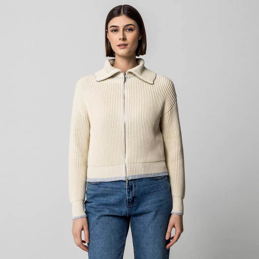 Max & Co - Cardigan, für Damen, Ecru, Größe XS