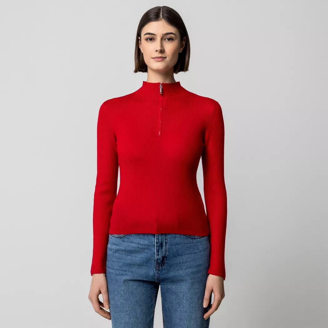 Max & Co - Pullover, für Damen, Rot, Größe L