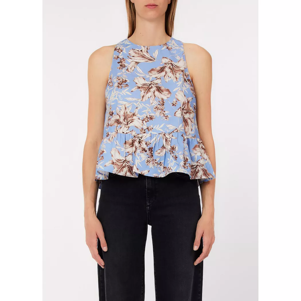 LIU JO - Top, für Damen, Blau, Größe 36CH/42IT