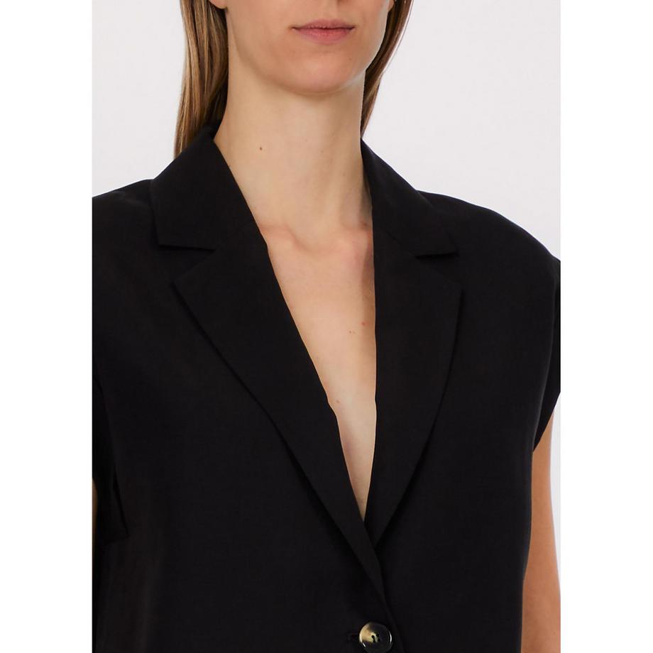 LIU JO Ärmelloser Regular Fit Blazer mit Reverskragen  