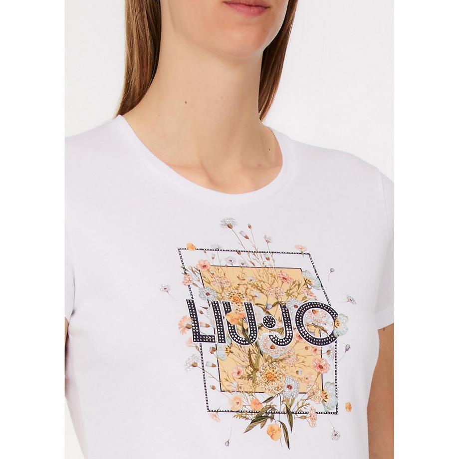 LIU JO T-Shirt mit Blumendruck Regular Fit  