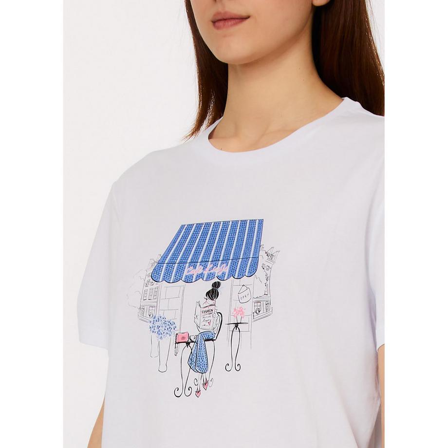 LIU JO Bedrucktes Kurzarm T-Shirt  