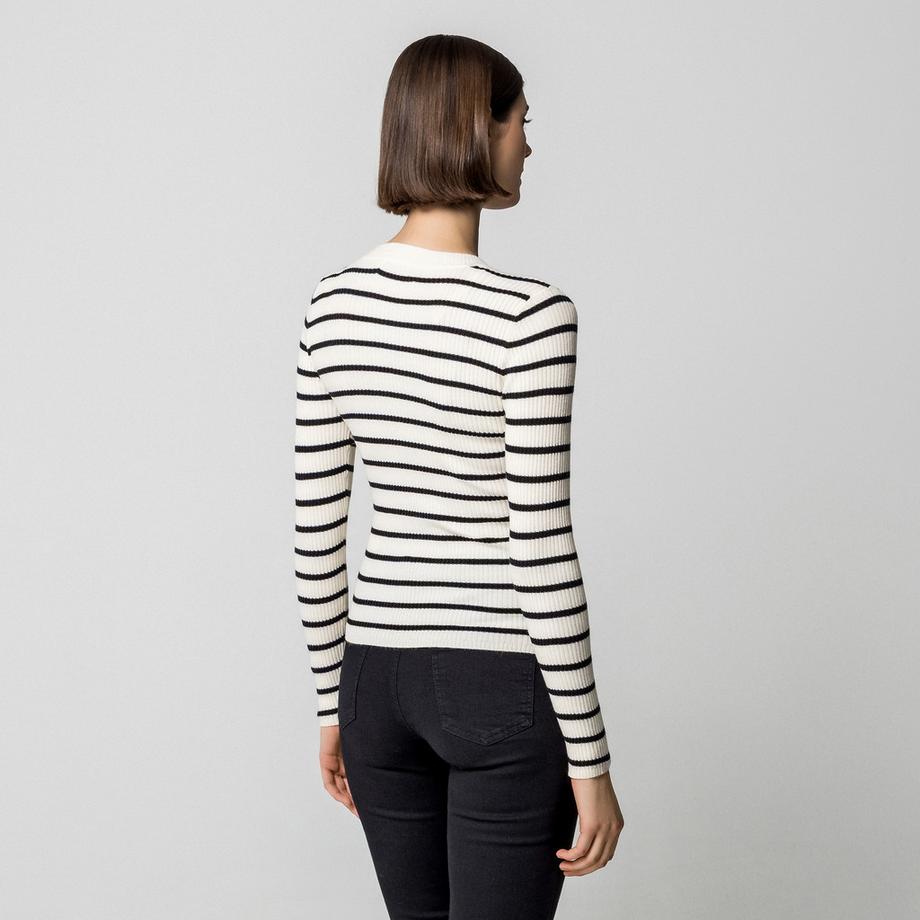 ONLY Maglione a coste a righe  