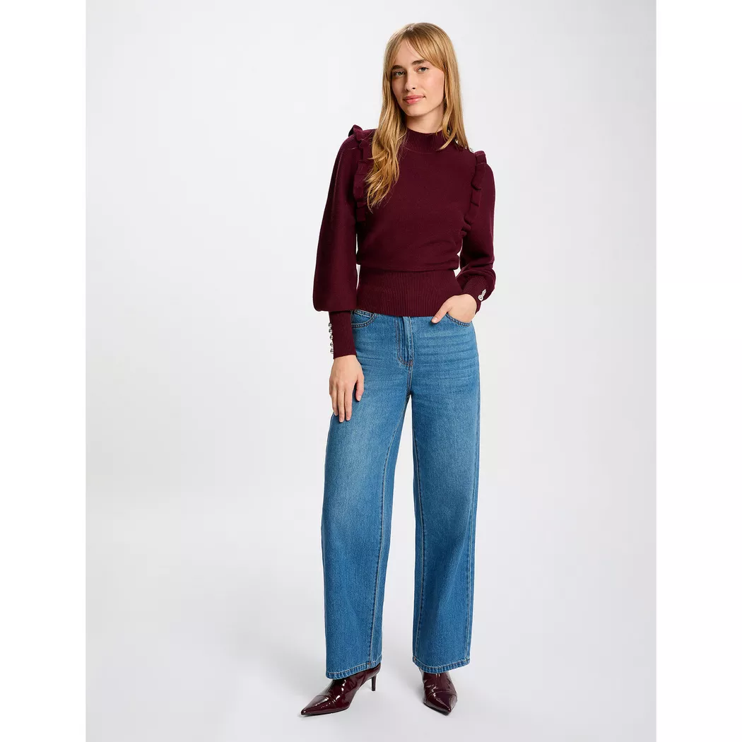 Morgan - Pullover, für Damen, Violett Größe M
