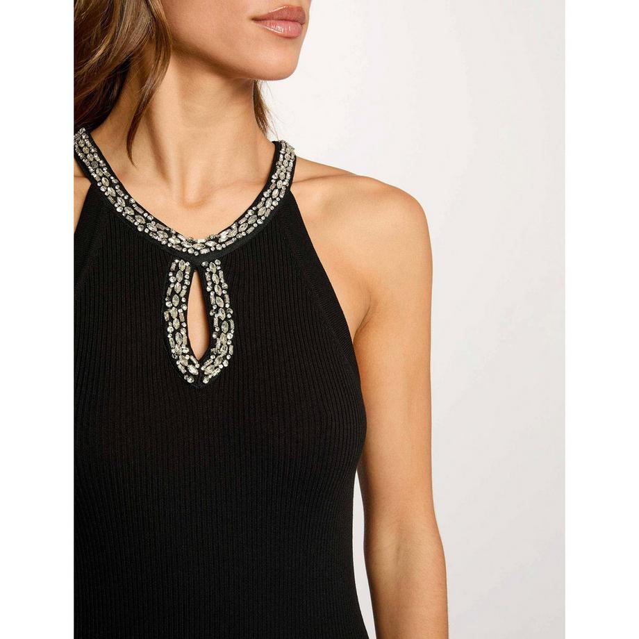 MORGAN Halterneck Midi-Kleid mit verzierter Halslinie  