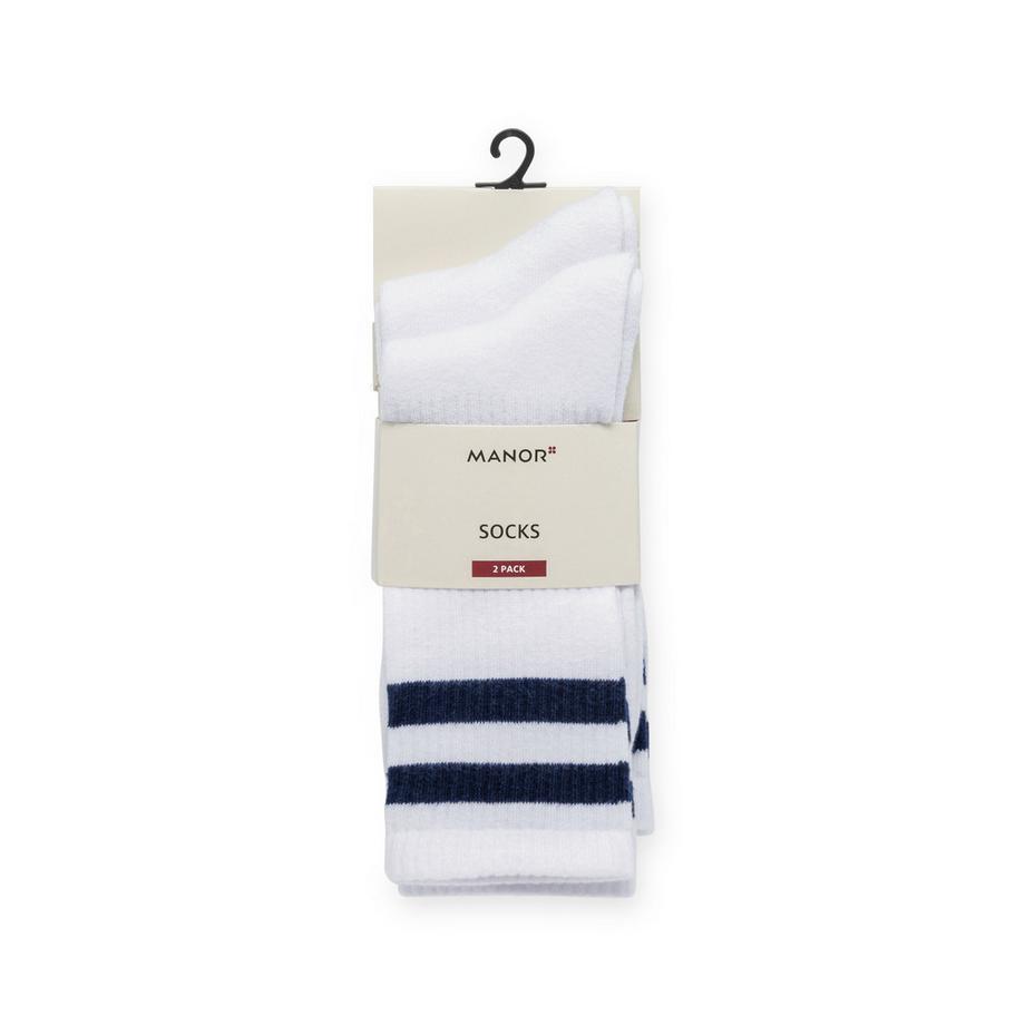 Manor Man 2P Wadensocken Lot de 2 paires de chaussettes, hauteur mollet 
