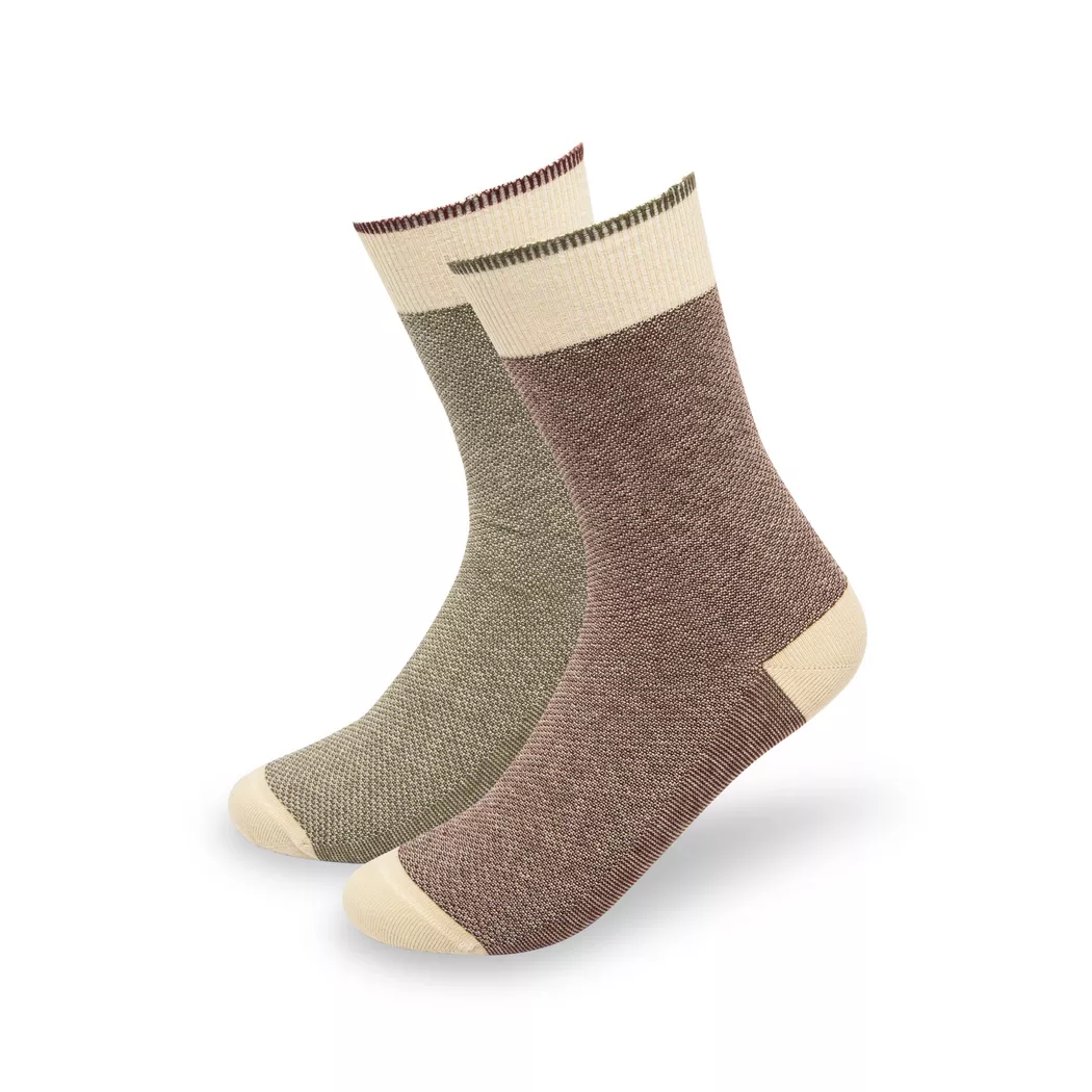 Manor Man - Duopack, wadenlange Socken, für Herren, Beige, Größe 39-42