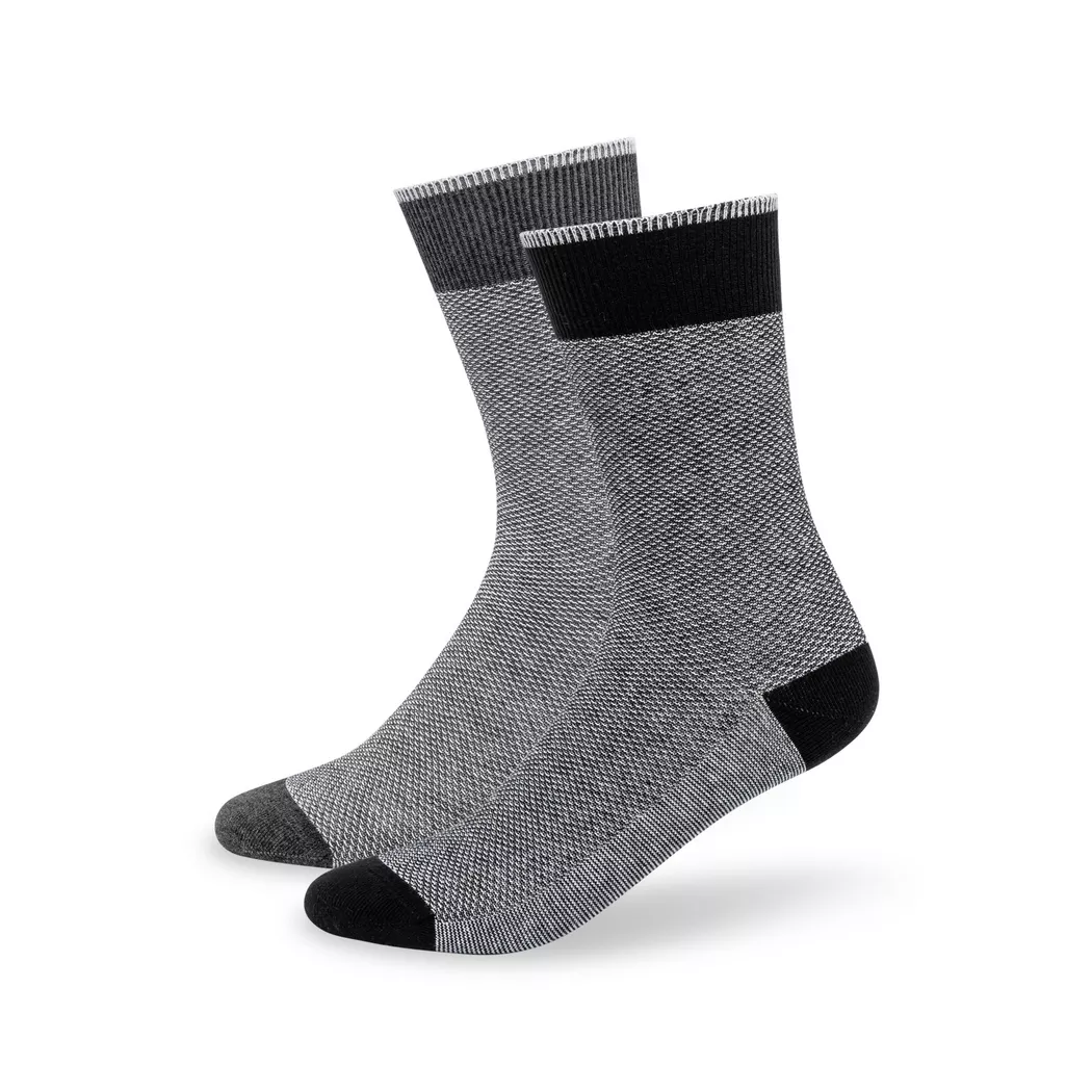 Manor Man - Duopack, wadenlange Socken, für Herren, Black, Größe 39-42
