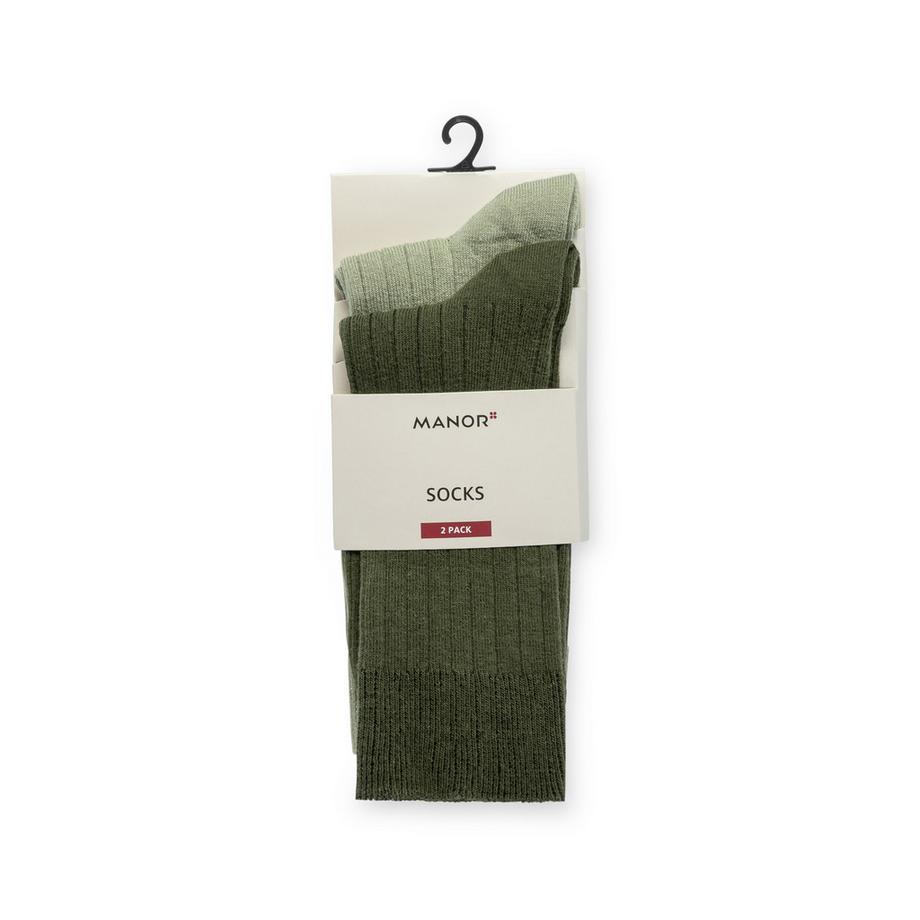 Manor Man 2P Businesssocken Duopack, wadenlange Socken 
