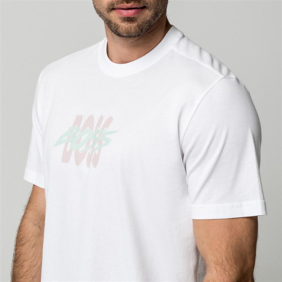 BOSS ORANGE Te_Bass Kurzarm T-Shirt mit Logodruck  