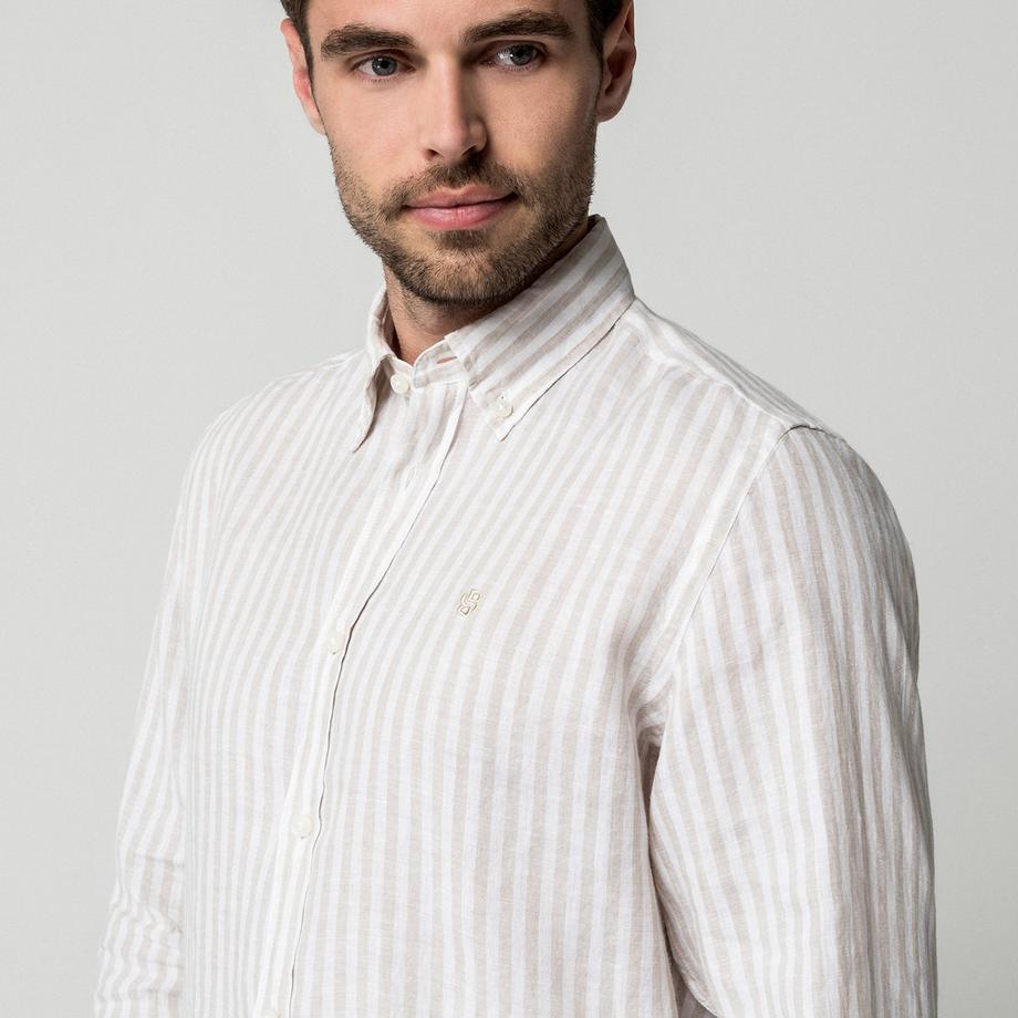 BOSS BLACK H-LIAM-BD-E-C1-261 Camicia a maniche lunghe a righe  