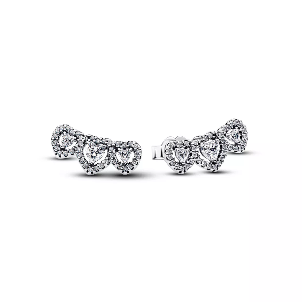 Pandora - Ohrstecker,  Timeless, One Size, Silber 5