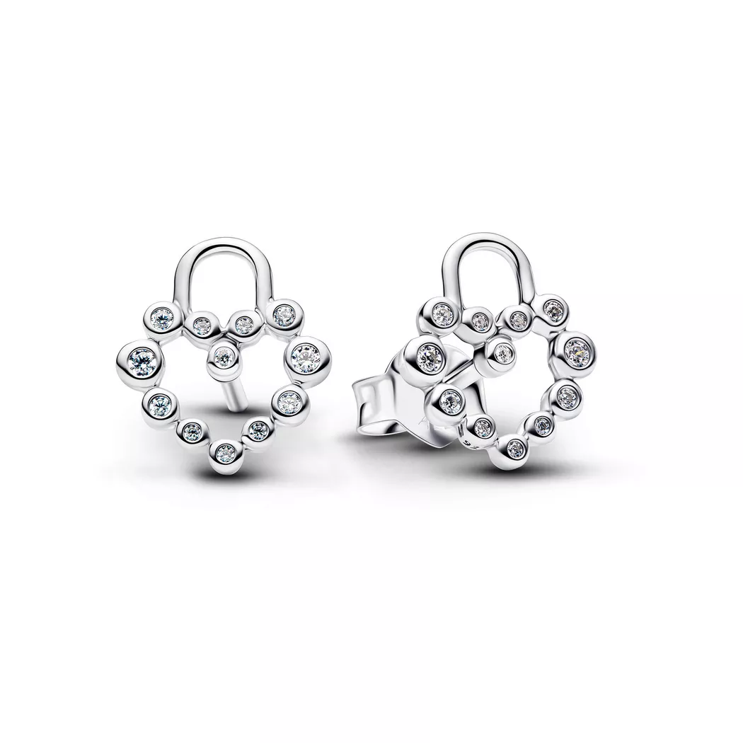 Pandora - Ohrstecker,  Moments, One Size, Silber