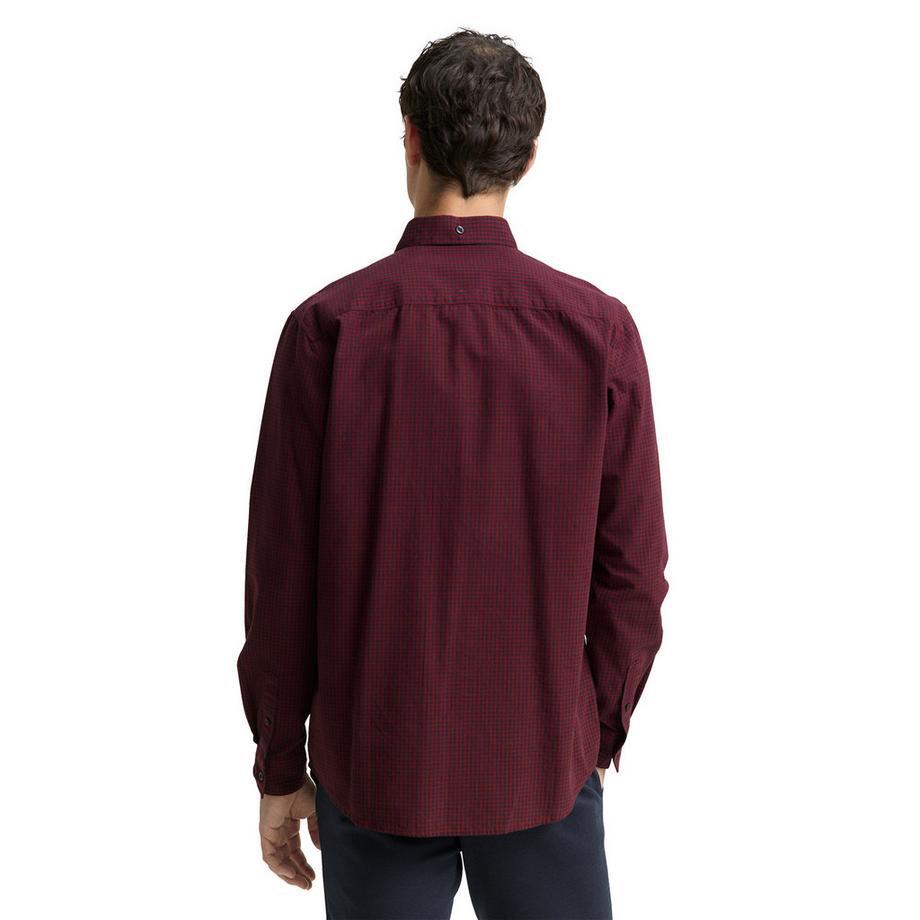 TOM TAILOR Chemise à Carreaux Manches Longues  