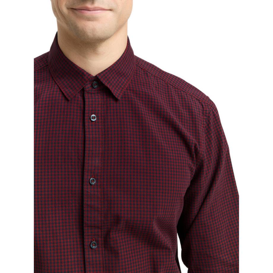 TOM TAILOR Chemise à Carreaux Manches Longues  