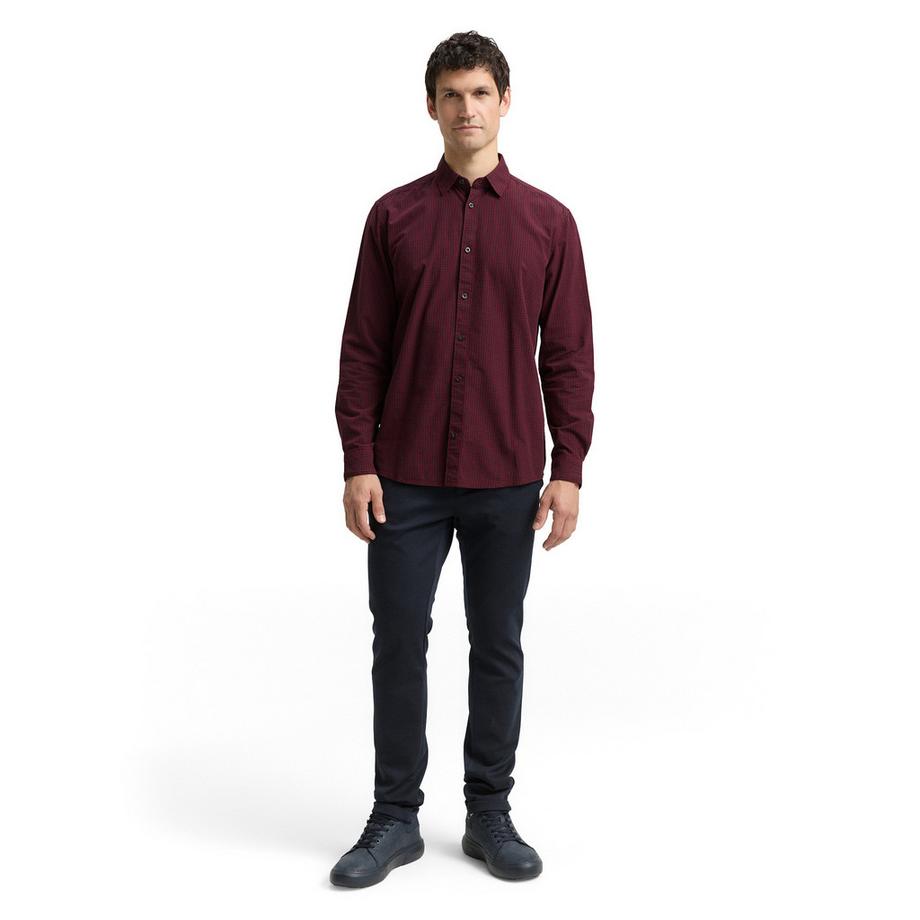 TOM TAILOR Chemise à Carreaux Manches Longues  