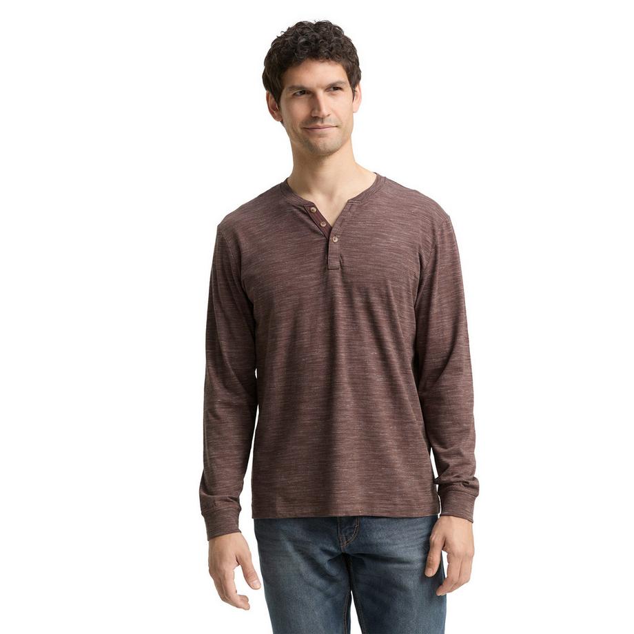 TOM TAILOR Serafino Langarm Henley Hemd  