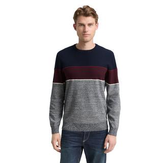 TOM TAILOR Pullover Colorblock Rundhals  