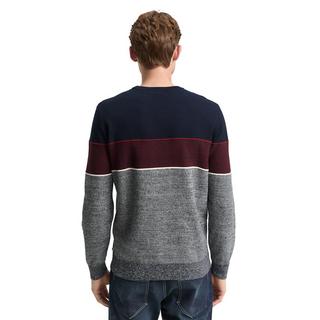 TOM TAILOR Pullover Colorblock Rundhals  
