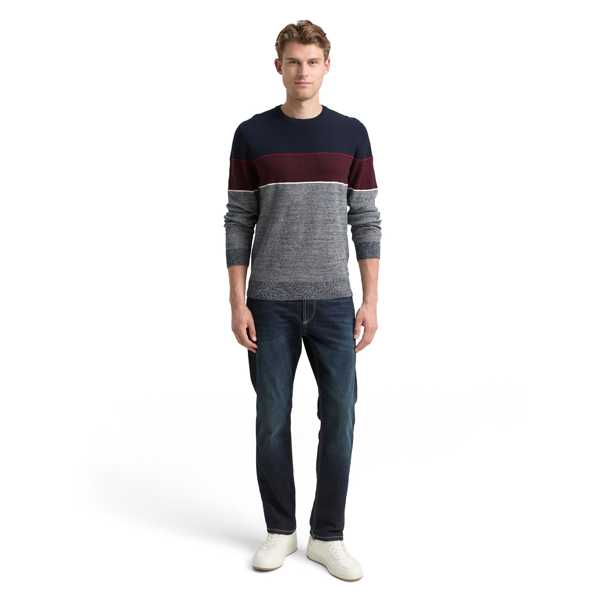 TOM TAILOR Pullover Colorblock Rundhals  