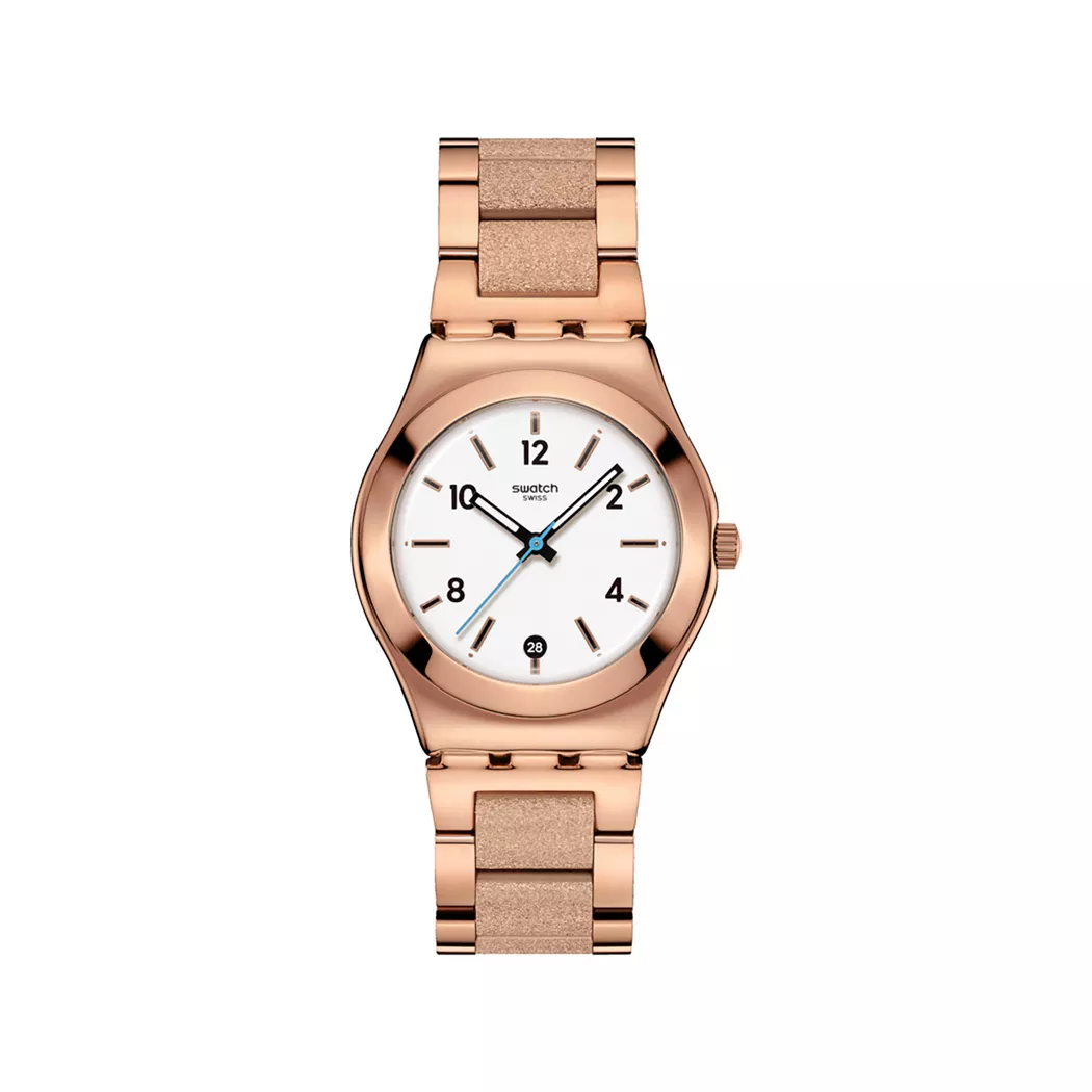 Swatch - Analoguhr, Essence Of Rose, 33mm, Roségold
