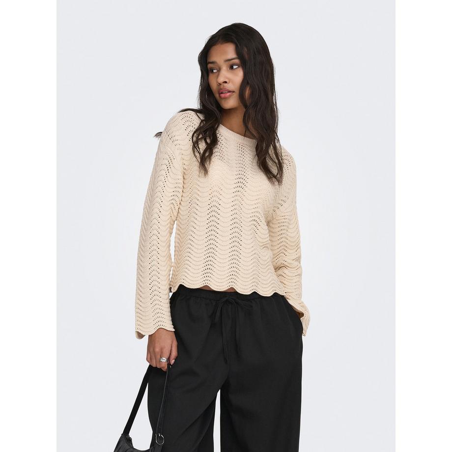 ONLY Pullover Col Rond Manches Longues  