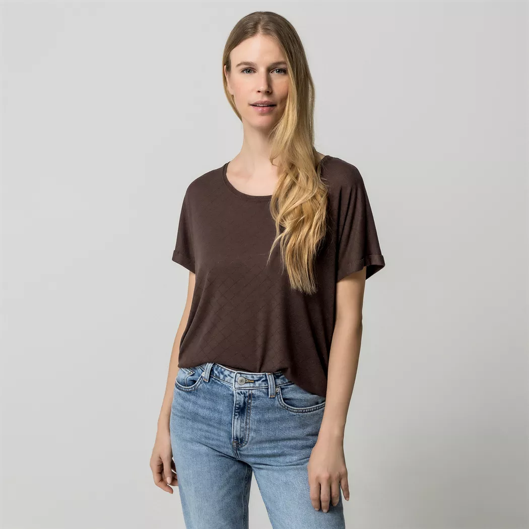 Only - T-Shirt, für Damen, Braun, Größe S