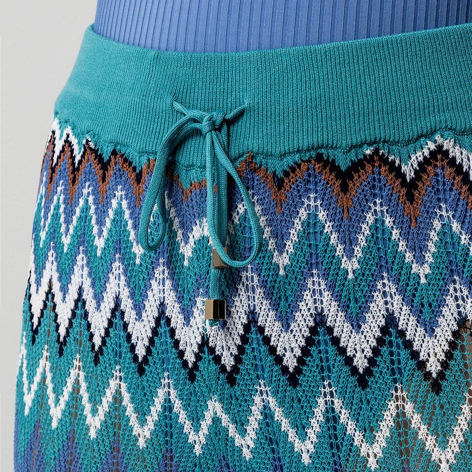 Manor Woman Strickhose mit Zickzackmuster  