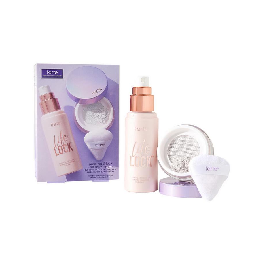 tarte  Prep, Set & Lock Setting Powder & Spray Duo - Duo mit Fixierpuder & Spray 