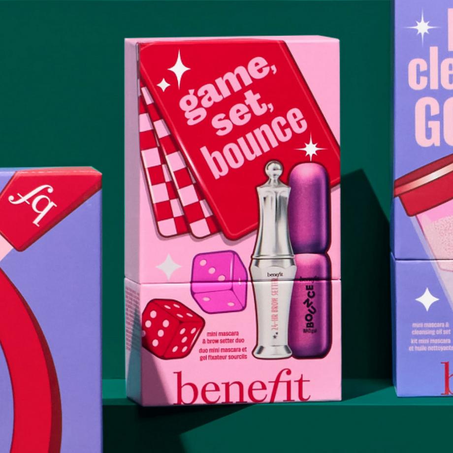 benefit  Game, Set, Bounce – Set Natale Mini Mascara & Gel Fissante Sopracciglia 