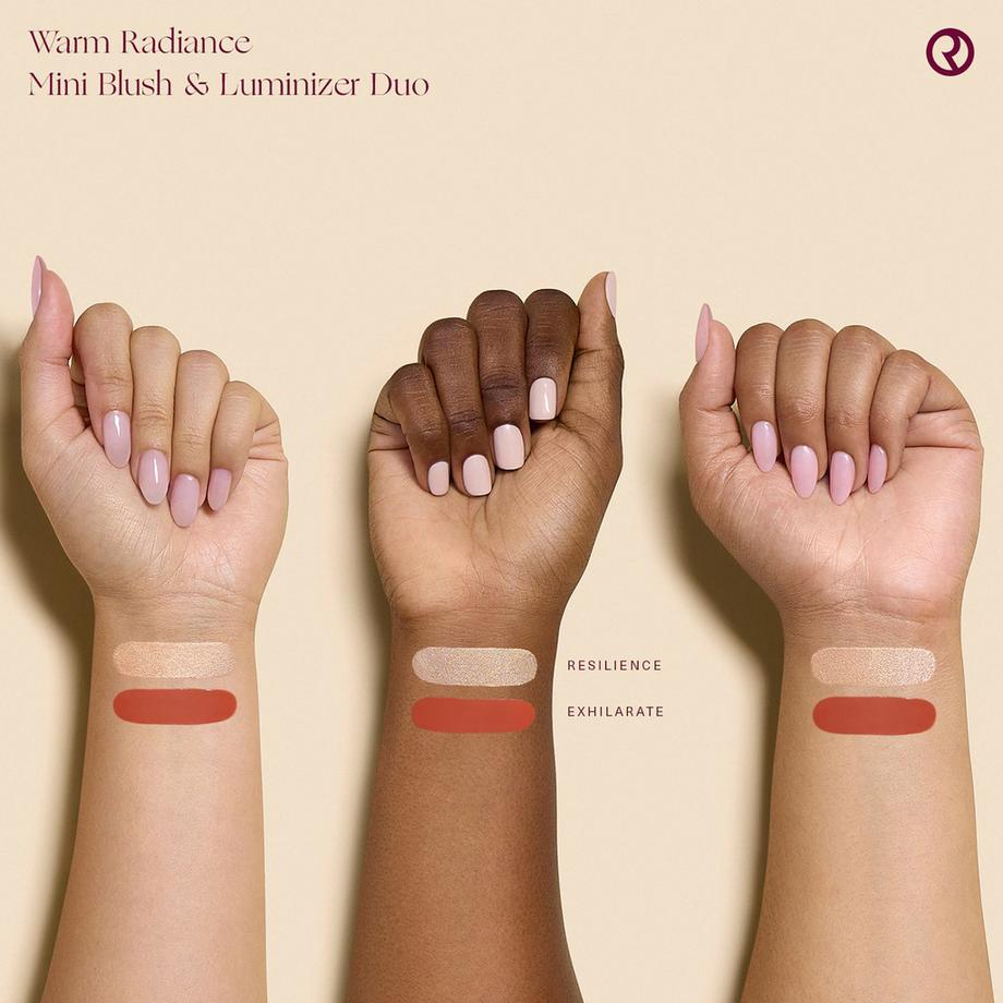 RARE BEAUTY  Warm Radiance Mini Blush & Luminizer Duo - Mini duo blush & illuminateur 